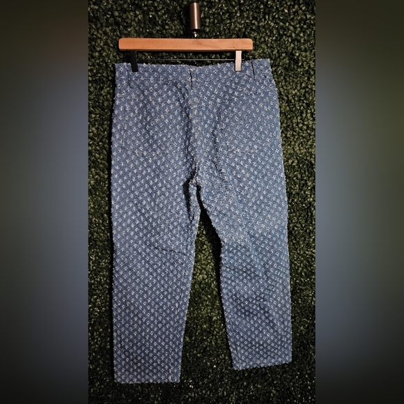 Blue Patterned Pants - Picture 3 of 4